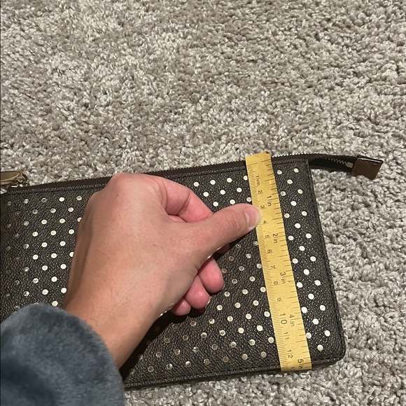 Michael Kors Brown Wristlet with Gold Accents - Picture 4 of 4